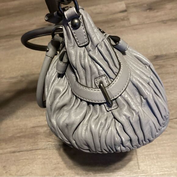 Coach Grey Leather Madison Gathered Sophia Satchel EUC - Picture 13 of 16